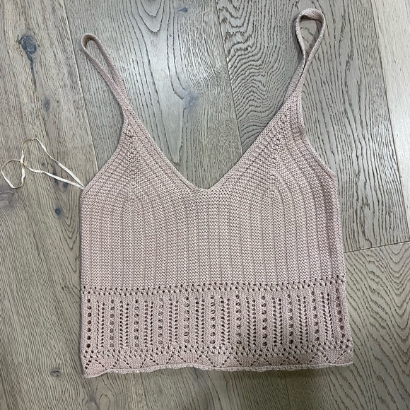 Knitted Pink tank - Picture 1 of 2